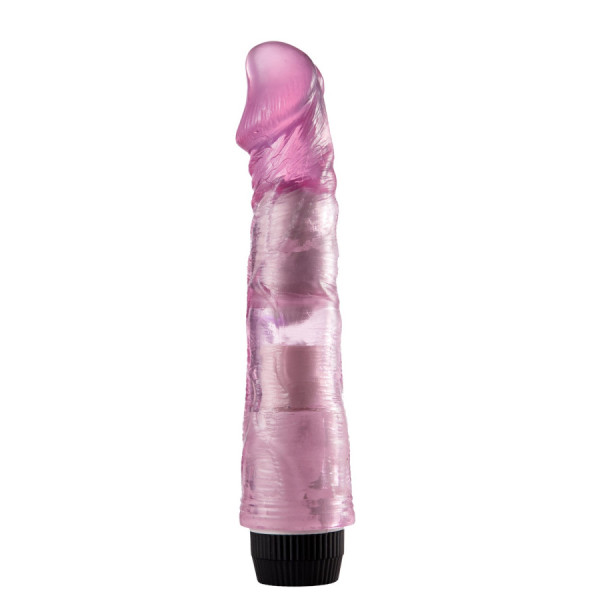 Vibromasseur 20 cm Jelly rose 